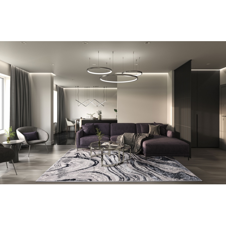 Tapis STONE 120x160 cm gris/anthracite