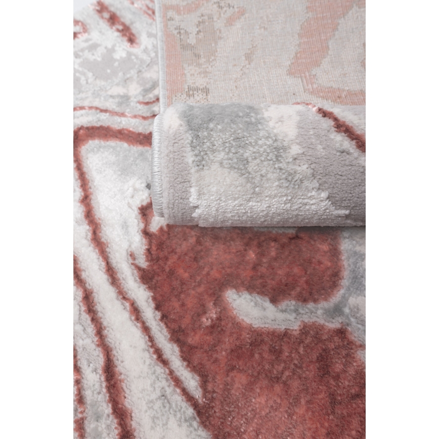 Tapis STONE 120x160 cm rose/gris