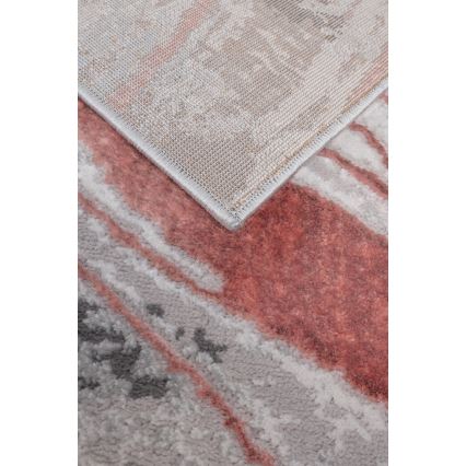 Tapis STONE 80 x 140 cm rose/gris