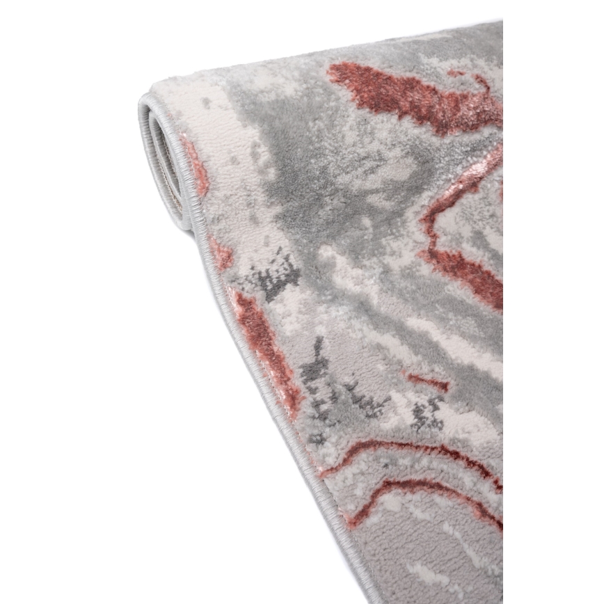 Tapis STONE 80 x 140 cm rose/gris