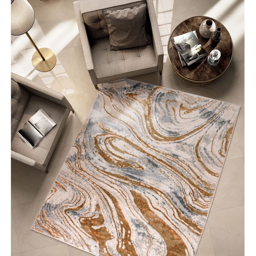 Tapis STONE 80x140 cm beige/gris