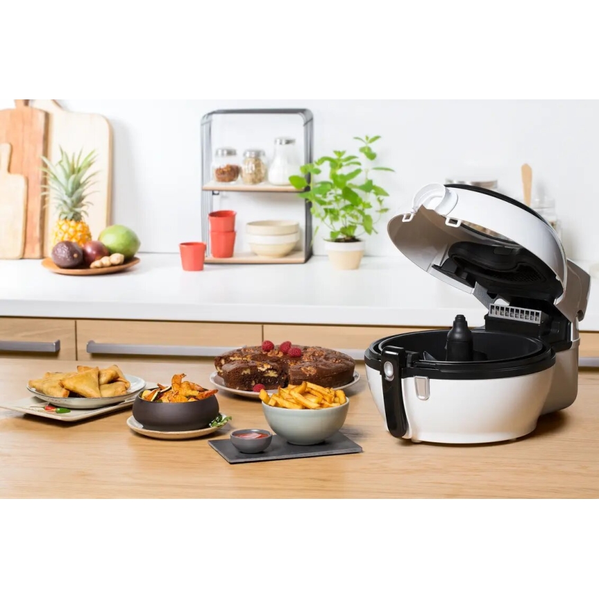 Tefal - Airfryer ACTIFRY GENIUS DUAL MOTION 1,2l 1350W/230V blanc