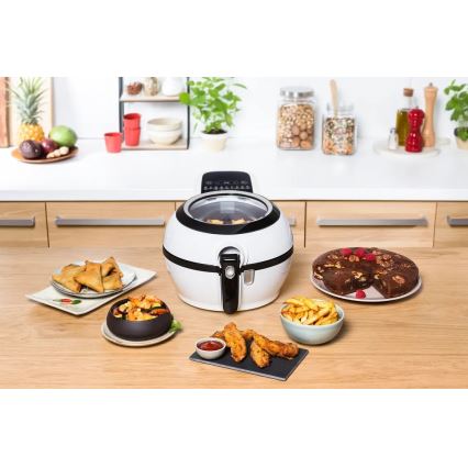 Tefal - Airfryer ACTIFRY GENIUS DUAL MOTION 1,2l 1350W/230V blanc