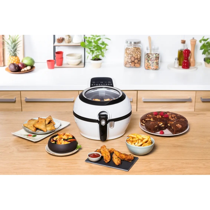Tefal - Airfryer ACTIFRY GENIUS DUAL MOTION 1,2l 1350W/230V blanc