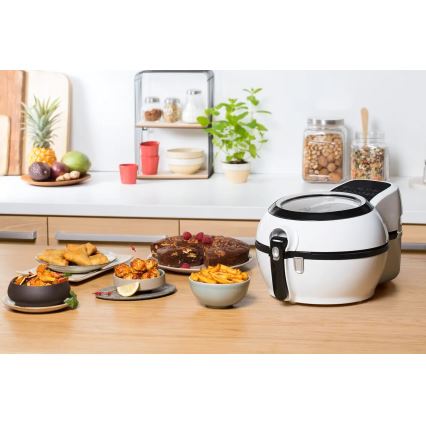 Tefal - Airfryer ACTIFRY GENIUS DUAL MOTION 1,2l 1350W/230V blanc