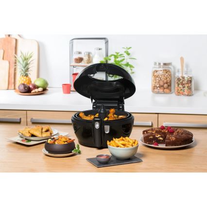 Tefal - Airfryer ACTIFRY GENIUS DUAL MOTION 1,2l 1350W/230V noir