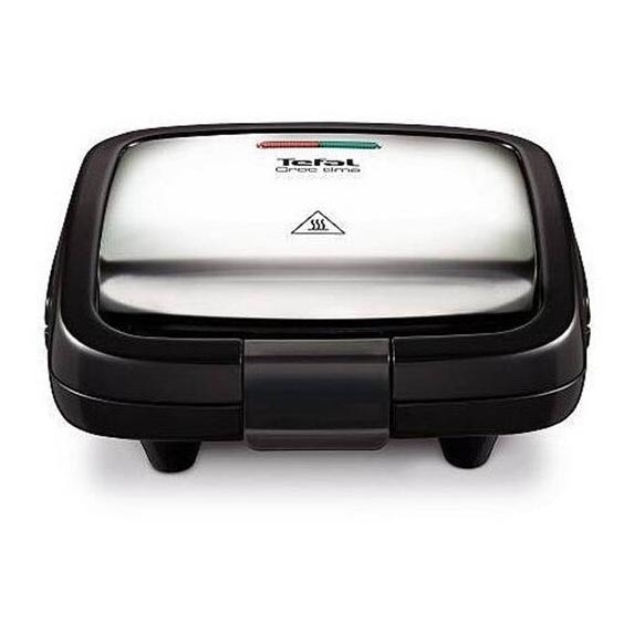 Tefal - Appareil à croque-monsieur CROC TIME 700W/230V noir/chrome