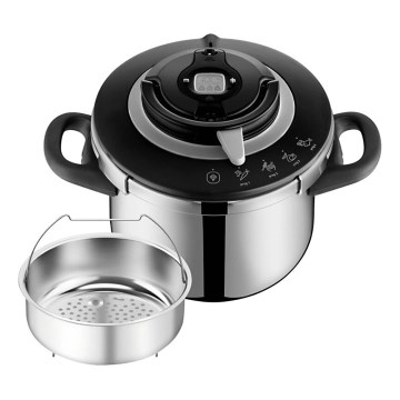 Tefal - Autocuiseur 6 l CLIPSO+ CHEF acier inoxydable