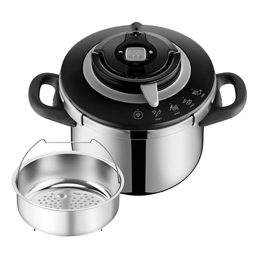 Tefal - Autocuiseur 6 l CLIPSO+ CHEF acier inoxydable