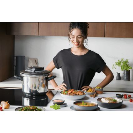 Tefal - Autocuiseur 6 l CLIPSO+ CHEF acier inoxydable
