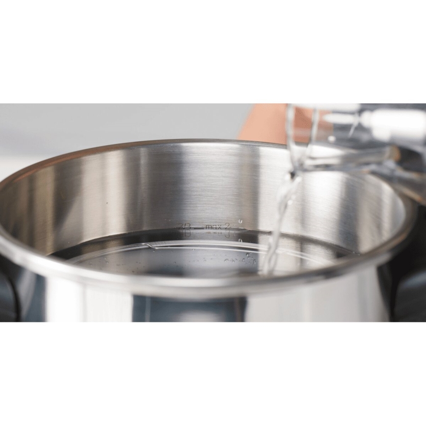 Tefal - Autocuiseur 6 l CLIPSO+ CHEF acier inoxydable