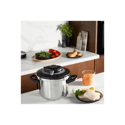 Tefal - Autocuiseur 6 l CLIPSO+ CHEF acier inoxydable