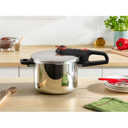 Tefal - Autocuiseur 6 L SECURE TRENDY + ensemble 5 pièces INGENIO EMOTION