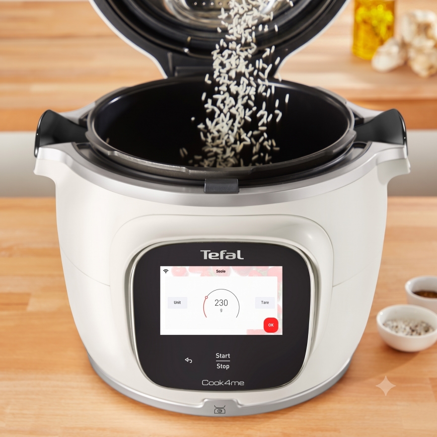 Tefal - Autocuiseur électrique multifonction 6 l COOK4ME TOUCH PRO 1600W/230V Wi-Fi