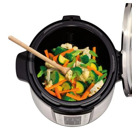 Tefal - Autocuiseur électrique multifonction ALL IN ONE POT 1100W/230V chrome/noir