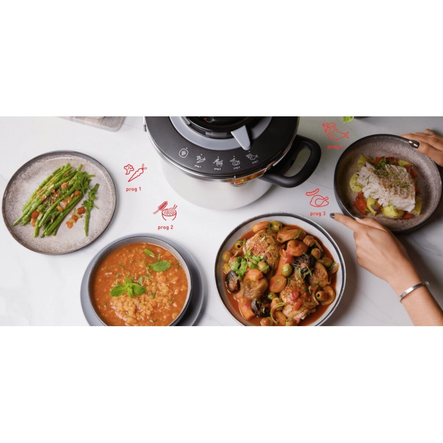 Tefal - Autocuiseur sous pression 6 l CLIPSO+ CHEF en inox