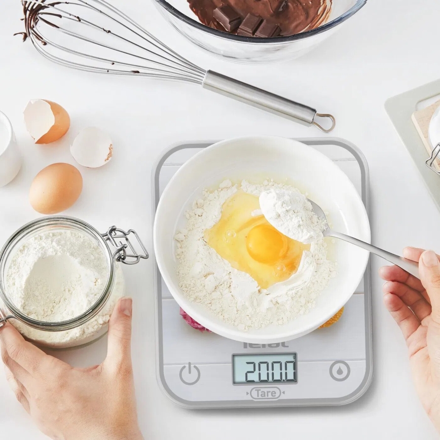Tefal - Balance de cuisine OPTISS 2xAAA coloré