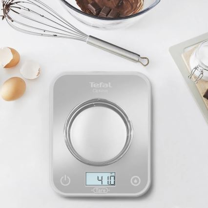 Tefal - Balance de cuisine OPTISS 2xAAA gris