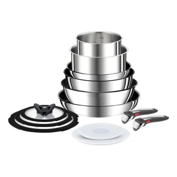 Tefal - Batterie de cuisine 13 pcs INGENIO PREFERENCE ON acier inoxydable