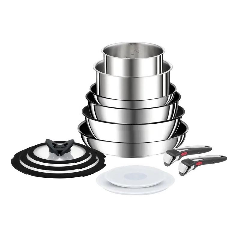 Tefal - Batterie de cuisine 13 pcs INGENIO PREFERENCE ON acier inoxydable