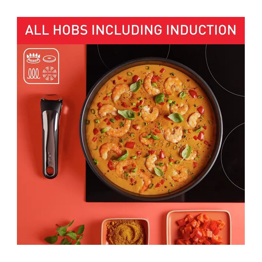 Tefal - Batterie de cuisine 13 pcs INGENIO PREFERENCE ON acier inoxydable
