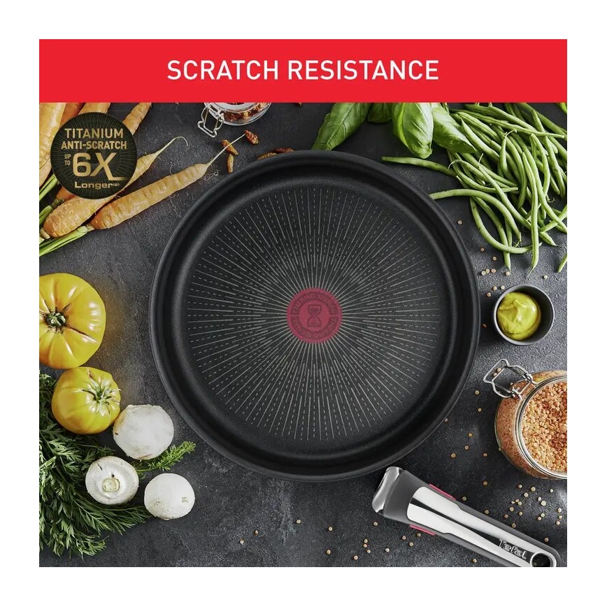 Tefal - Batterie de cuisine 13 pcs INGENIO PREFERENCE ON acier inoxydable