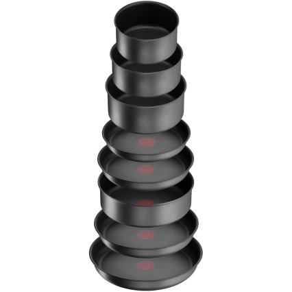 Tefal - Batterie de cuisine 20 pcs INGENIO DAILY CHEF ON noir