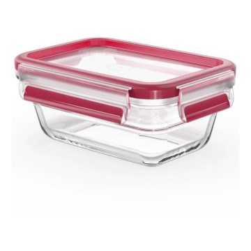 Tefal - Boîte alimentaire 0,45 l MSEAL GLASS rouge/verre