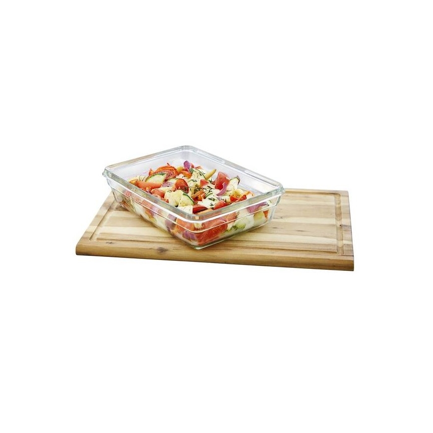 Tefal - Boîte de conservation 2 L MSEAL GLASS rouge/verre