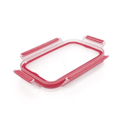 Tefal - Boîte de conservation alimentaire 1,3 L MSEAL GLASS rouge/verre