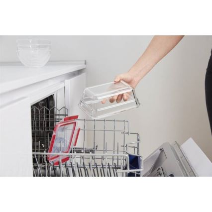 Tefal - Boîte hermétique de conservation 0,85 l MSEAL GLASS rouge/verre