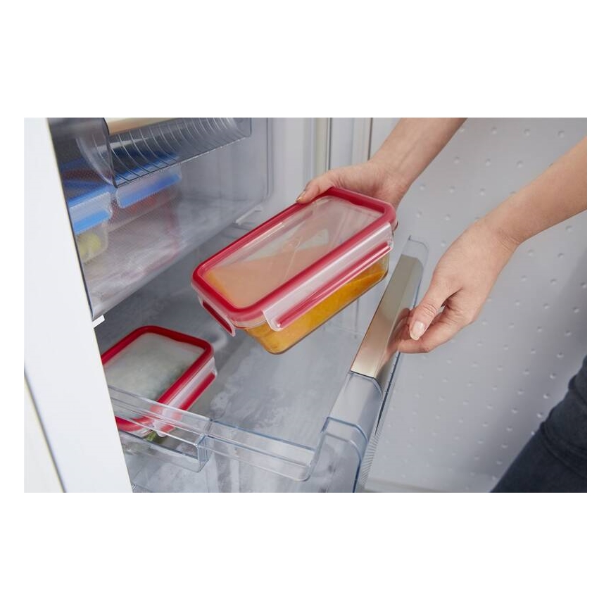 Tefal - Boîte hermétique de conservation 0,85 l MSEAL GLASS rouge/verre