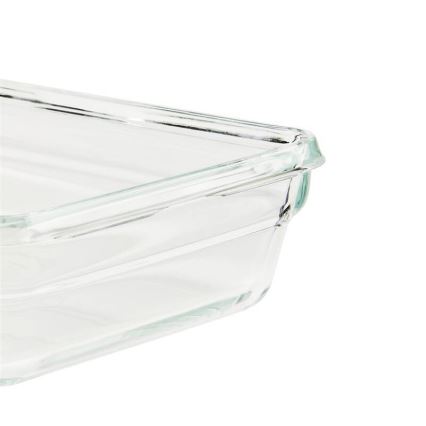 Tefal - Boîte hermétique de conservation 0,85 l MSEAL GLASS rouge/verre