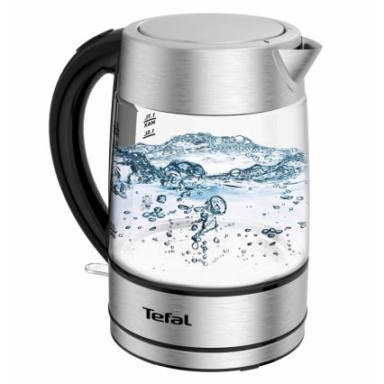 Tefal - Bouilloire GLASS 1,7 l  2200W/230V chrome mat