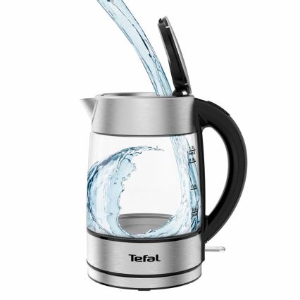 Tefal - Bouilloire GLASS 1,7 l  2200W/230V chrome mat
