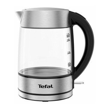 Tefal - Bouilloire GLASS 1,7 l  2200W/230V chrome mat