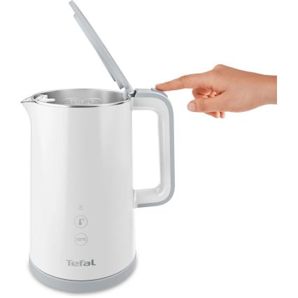 Tefal - Bouilloire SENSE 1,5 l 1800W/230V blanc