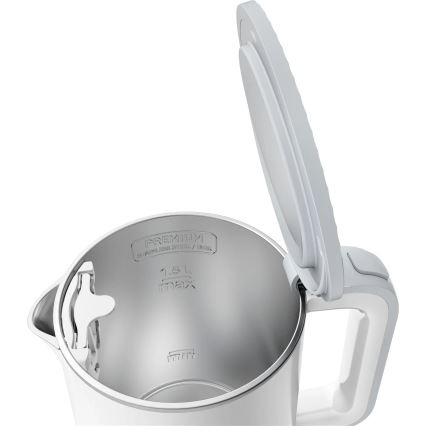 Tefal - Bouilloire SENSE 1,5 l 1800W/230V blanc