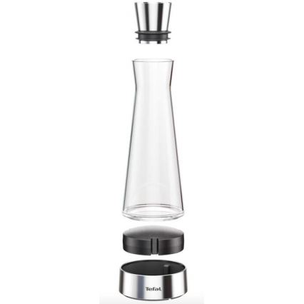 Tefal - Carafe réfrigérante en verre FLOW SLIM 1 l acier inoxydable/verre
