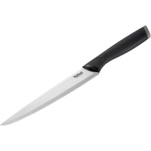 Tefal - Couteau à découper en acier inoxydable COMFORT 20 cm chrome/noir