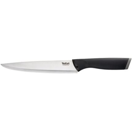 Tefal - Couteau à découper en acier inoxydable COMFORT 20 cm chrome brillant/noir