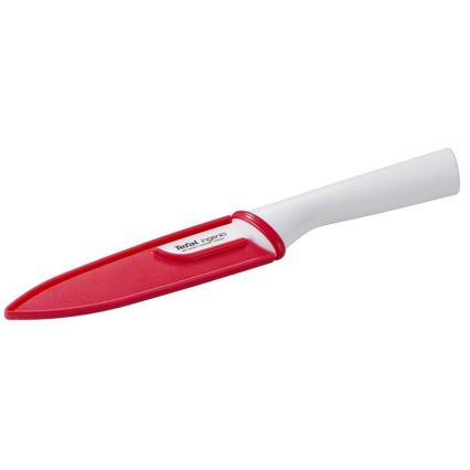 Tefal - Couteau céramique universel INGENIO 13 cm blanc/rouge