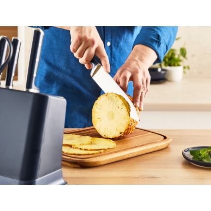 Tefal - Couteau de cuisine EVER SHARP 20 cm avec socle