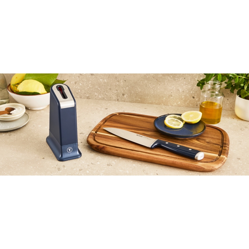 Tefal - Couteau de cuisine EVER SHARP 20 cm avec socle