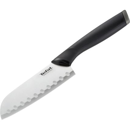 Tefal - Couteau en acier inoxydable santoku COMFORT 12,5 cm chrome brillant/noir