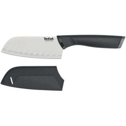 Tefal - Couteau en acier inoxydable santoku COMFORT 12,5 cm chrome brillant/noir