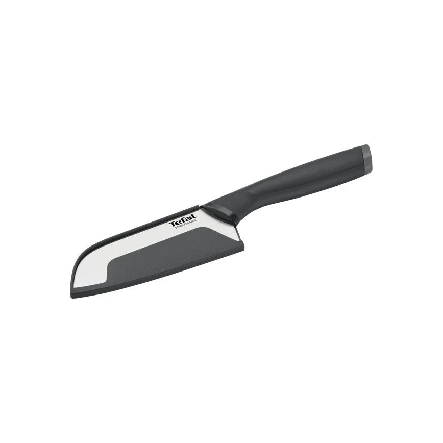 Tefal - Couteau en acier inoxydable santoku COMFORT 12,5 cm chrome brillant/noir