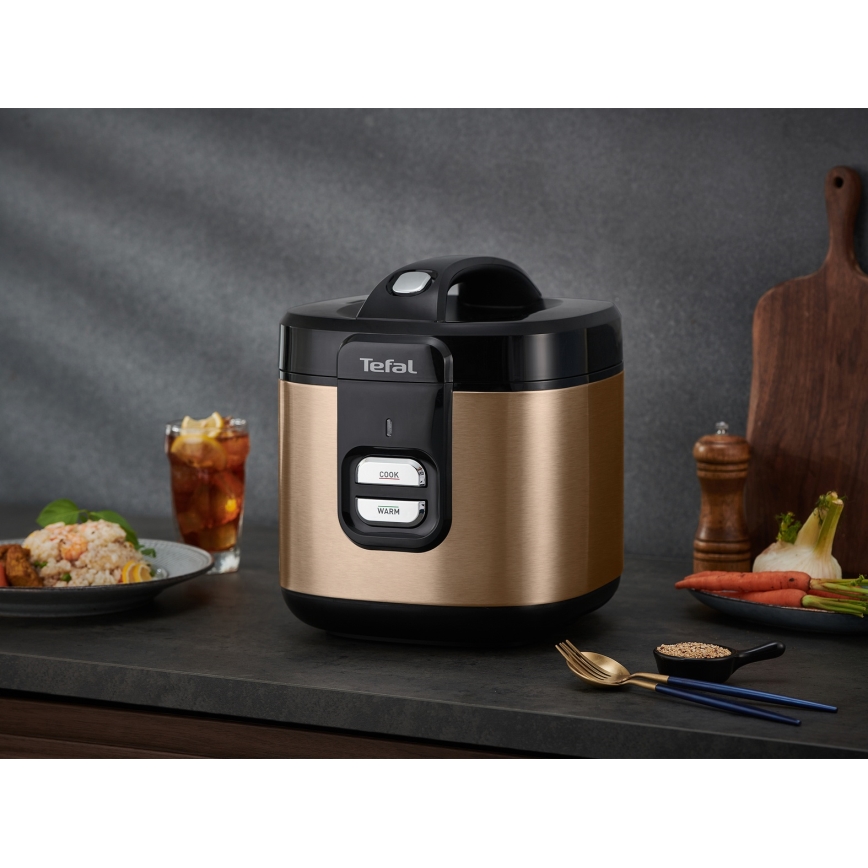 Tefal - Cuiseur à riz COPPERTINTO 600/230V 2 l cuivré