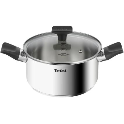 Tefal - Ensemble de 3 casseroles DELICIOUS en acier inoxydable