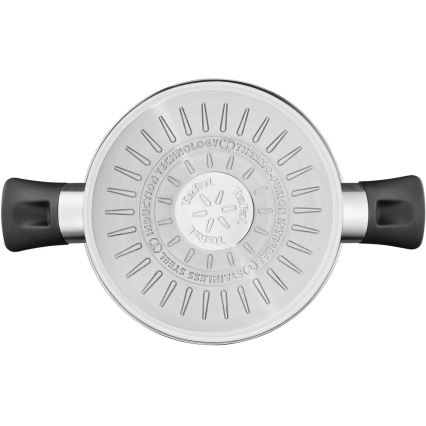 Tefal - Ensemble de 3 casseroles DELICIOUS en acier inoxydable